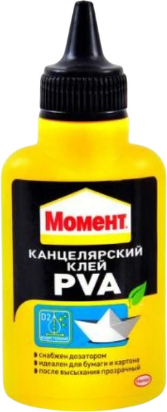 Изображение товара Клей ПВА Момент ПВА водно-дисперсионный (50г)