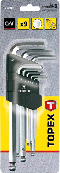 Изображение товара Набор ключей Topex 35D957