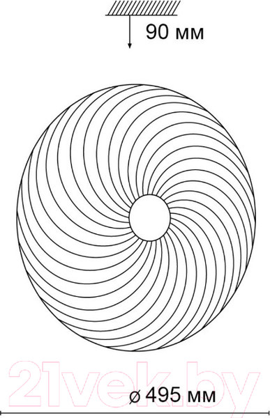 Изображение товара Потолочный светильник Sonex Florsa 3060/EL (белый)
