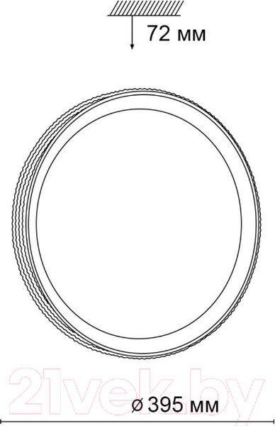 Изображение товара Потолочный светильник Sonex Shiny 3049/DL (белый/черный)
