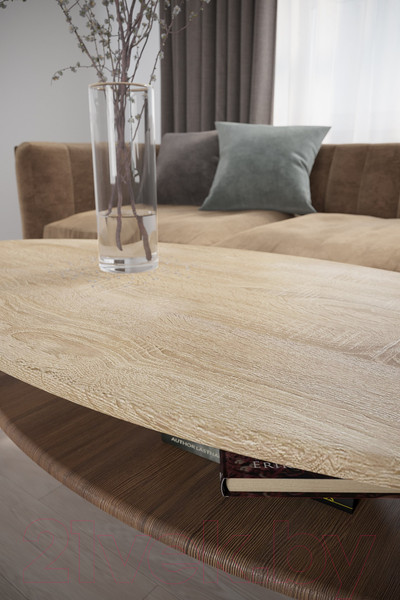 Изображение товара Журнальный столик Калифорния мебель Серфинг (дуб сонома/акация)