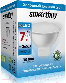 Изображение товара Лампа SmartBuy SBL-GU5_3-07-60K-N