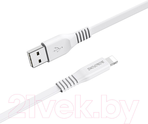 Изображение товара Кабель Borofone BX23 AM-8pin Lightning (1м, белый)