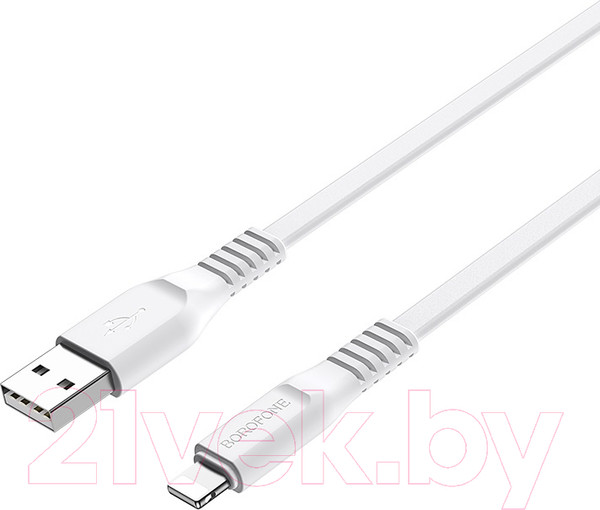 Изображение товара Кабель Borofone BX23 AM-8pin Lightning (1м, белый)