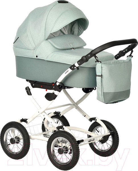 Изображение товара Детская универсальная коляска INDIGO Barbara Classic 2 в 1 (Ba 02, шалфей)