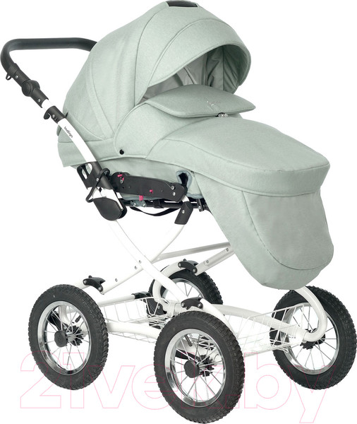 Изображение товара Детская универсальная коляска INDIGO Barbara Classic 2 в 1 (Ba 02, шалфей)