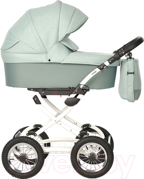 Изображение товара Детская универсальная коляска INDIGO Barbara Classic 2 в 1 (Ba 02, шалфей)