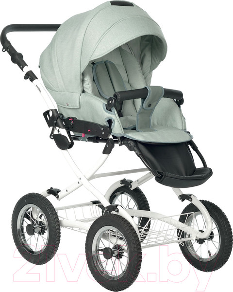 Изображение товара Детская универсальная коляска INDIGO Barbara Classic 2 в 1 (Ba 02, шалфей)