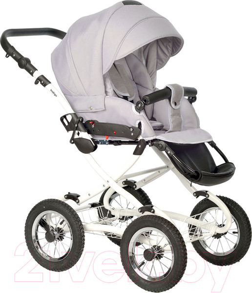 Изображение товара Детская универсальная коляска INDIGO Barbara Classic 2 в 1 (Ba 04, светло-серый)