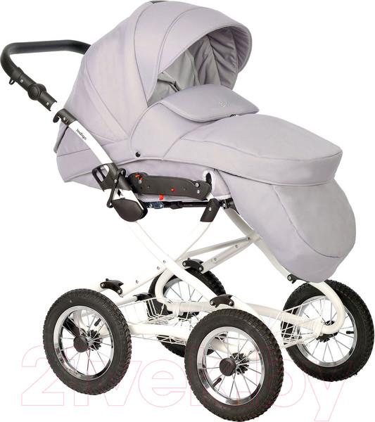 Изображение товара Детская универсальная коляска INDIGO Barbara Classic 2 в 1 (Ba 04, светло-серый)