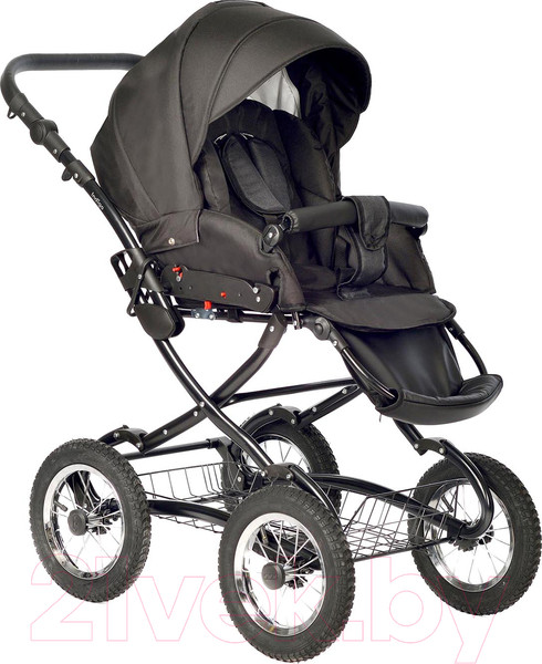 Изображение товара Детская универсальная коляска INDIGO Barbara Classic 2 в 1 (Ba 06, черный)