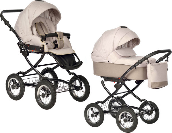 Изображение товара Детская универсальная коляска INDIGO Barbara Classic 2 в 1 (Ba 08, бежевый)
