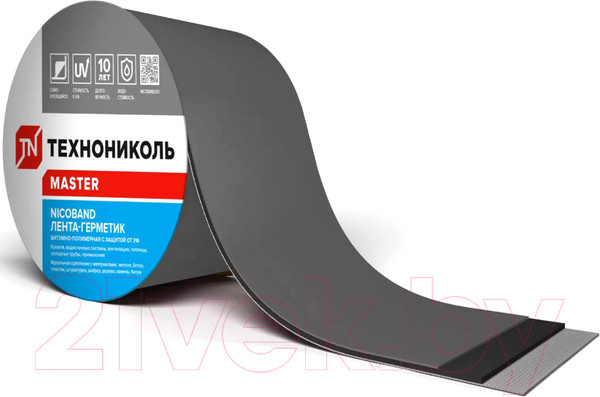 Изображение товара Гидроизоляционная лента Технониколь Nicoband 20см (10м, темно-серый)