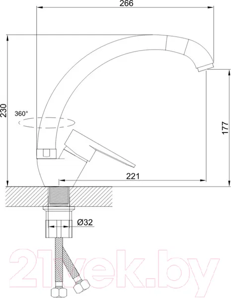 Изображение товара Смеситель Эверест B59-270GS