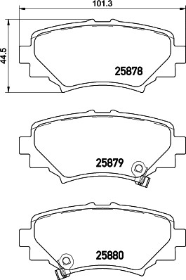 Изображение товара Тормозные колодки Nisshinbo NP5035