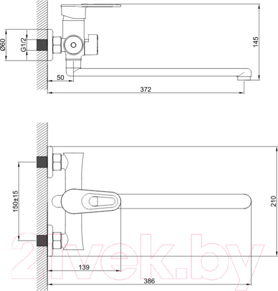 Изображение товара Смеситель Эверест B22-274E