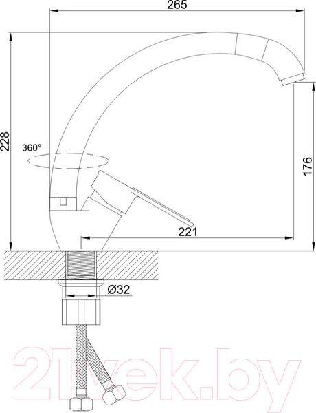 Изображение товара Смеситель Эверест B59-274F