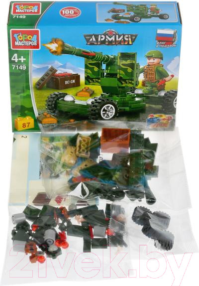 Изображение товара Конструктор Город мастеров Армия: стреляющая пушка / 7149-KK