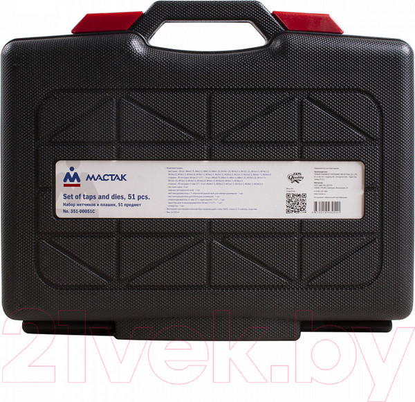 Изображение товара Резьбонарезной набор Мастак 351-00051C (кейс)