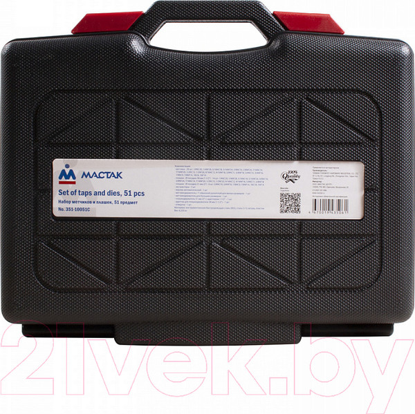 Изображение товара Резьбонарезной набор Мастак 351-10051C (кейс)