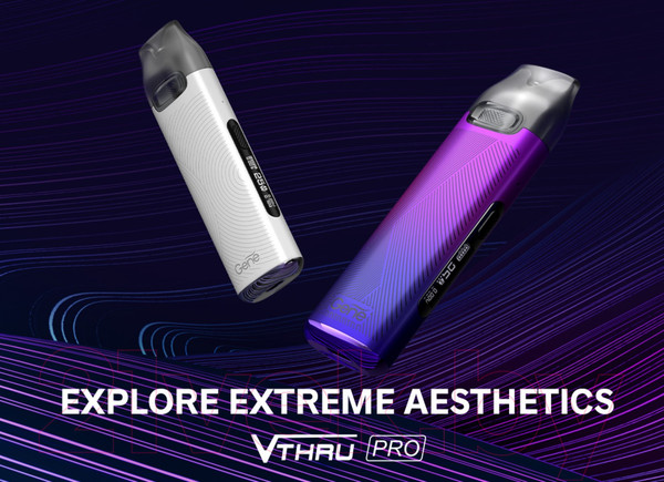 Изображение товара Электронный парогенератор VooPoo V.THRU Pro Pod 900mAh (3мл, зеленый/розовый)