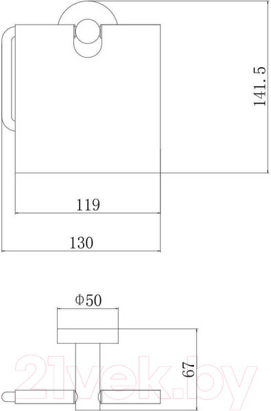 Изображение товара Держатель для туалетной бумаги Fashun A51503