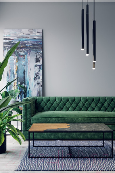 Изображение товара Журнальный столик Калифорния мебель Китч (дуб американский/серый бетон)