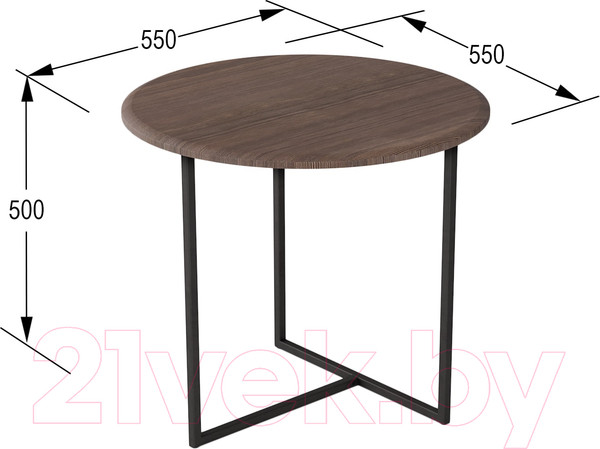 Изображение товара Журнальный столик Калифорния мебель Альбано (акация)