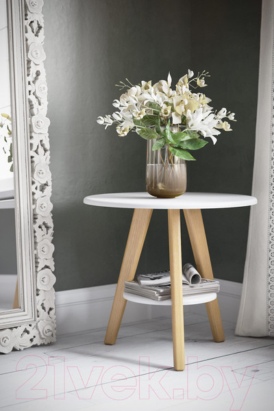 Изображение товара Журнальный столик Калифорния мебель ХОГ (белый)