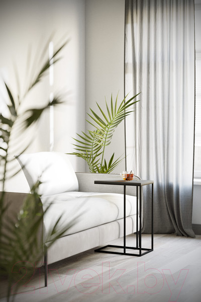 Изображение товара Приставной столик Калифорния мебель Агами (графит)