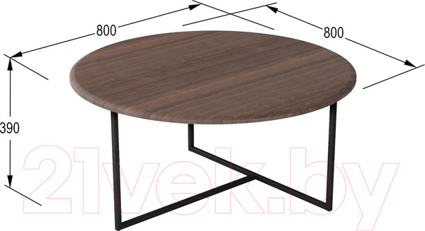 Изображение товара Журнальный столик Калифорния мебель Маджоре (акация)