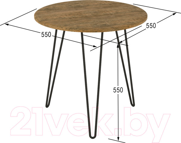 Изображение товара Журнальный столик Калифорния мебель РИД 530 (дуб американский)