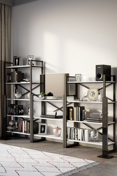 Изображение товара Стеллаж Калифорния мебель Хардвиг S (белый)