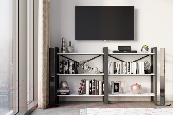 Изображение товара Стеллаж Калифорния мебель Хардвиг S (белый)