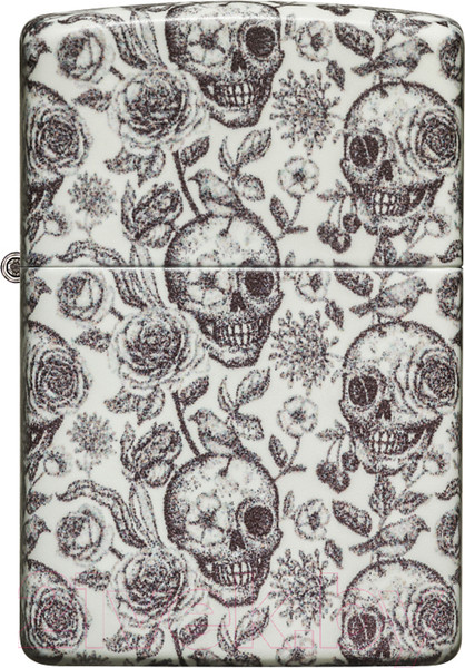 Изображение товара Зажигалка Zippo Skeleton Design / 49458 (серый матовый)