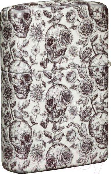 Изображение товара Зажигалка Zippo Skeleton Design / 49458 (серый матовый)