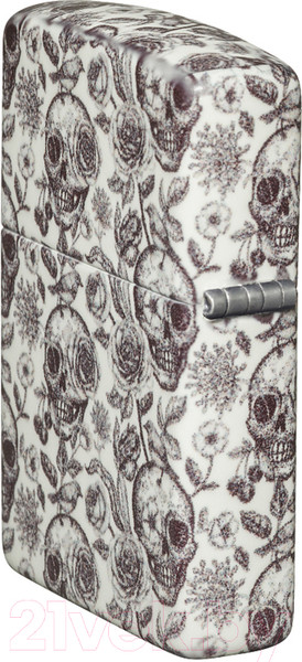 Изображение товара Зажигалка Zippo Skeleton Design / 49458 (серый матовый)
