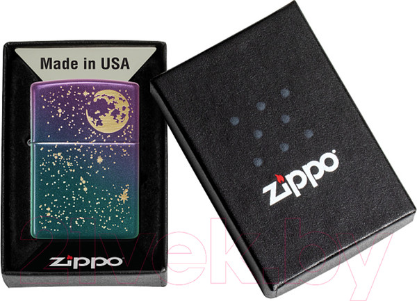 Изображение товара Зажигалка Zippo Starry Sky / 49448 (фиолетовый матовый)