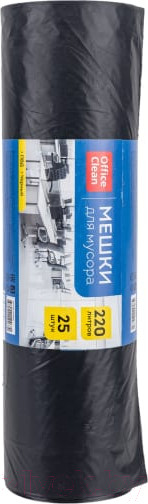 Изображение товара Пакеты для мусора OfficeClean 243963 220л (25шт)