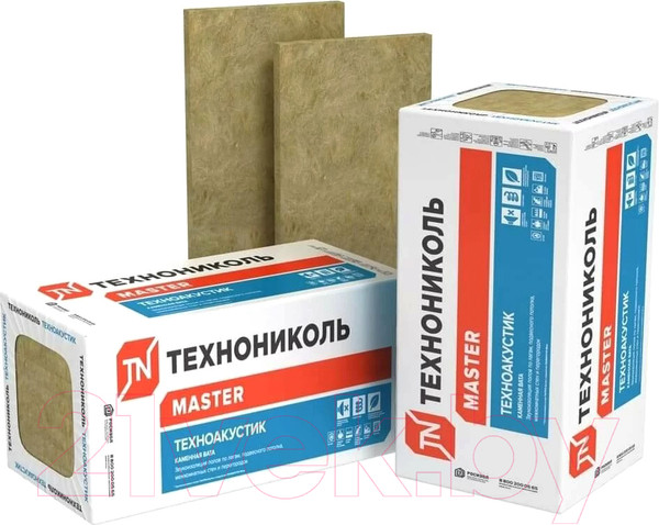 Изображение товара Минеральная вата Технониколь Техноакустик 1200x600x50 (8шт в упаковке)