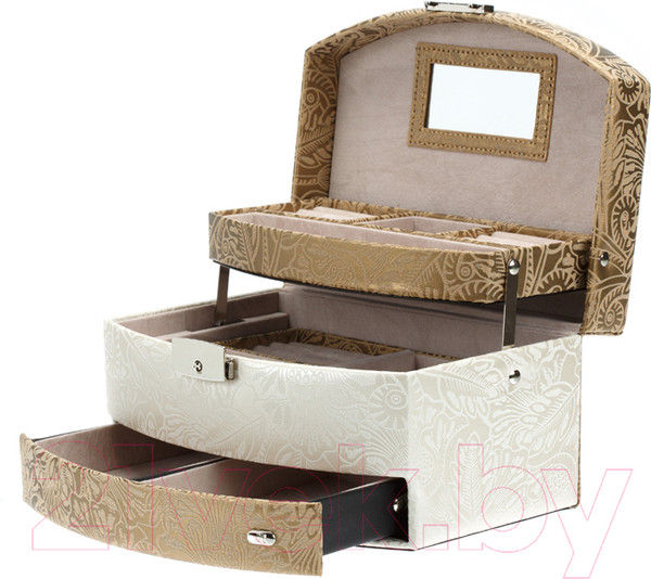 Изображение товара Шкатулка Jardin D'ete P6868D (бежево-золотой)