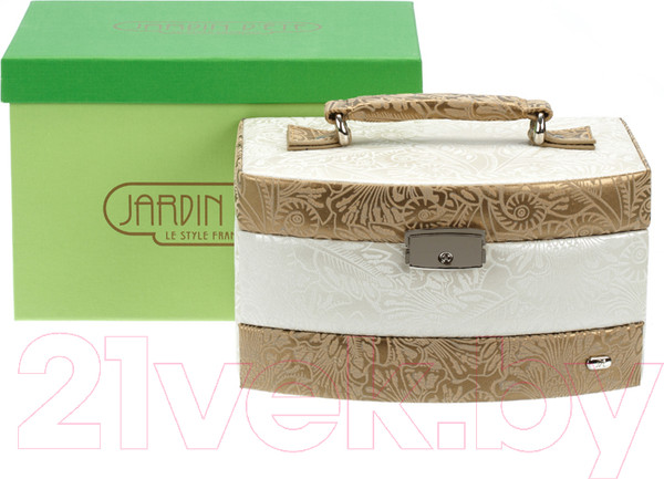 Изображение товара Шкатулка Jardin D'ete P6868D (бежево-золотой)