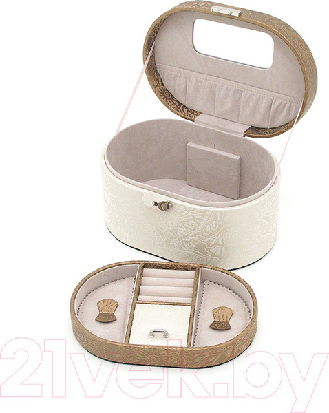Изображение товара Шкатулка Jardin D'ete P6814B (бежево-золотой)