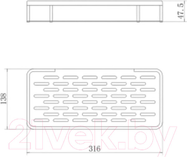 Изображение товара Полка для ванной Fashun A7326-17