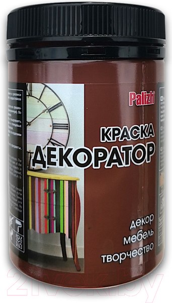 Изображение товара Краска Palizh Декоратор Акриловая (320г, горький шоколад)