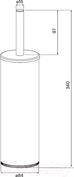 Изображение товара Ершик для унитаза IDDIS Slide BRUWT0i47
