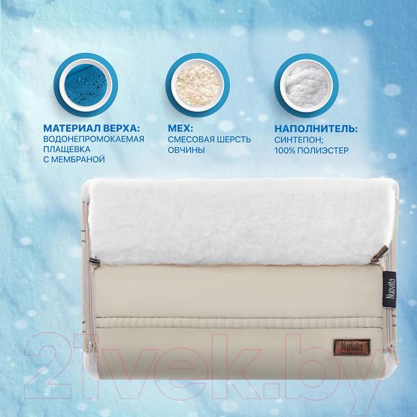 Изображение товара Муфта для коляски Nuovita Alpino Bianco (бежевый)