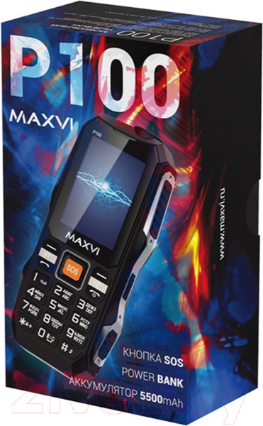 Изображение товара Мобильный телефон Maxvi P100 (черный)