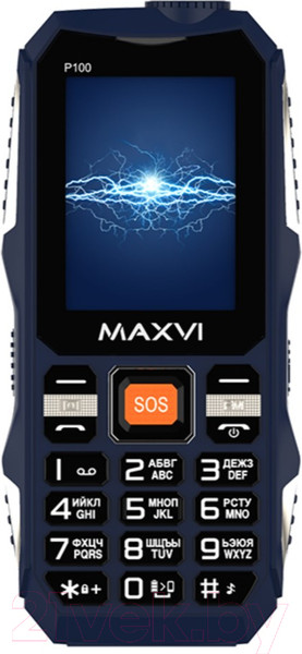 Изображение товара Мобильный телефон Maxvi P100 (синий)