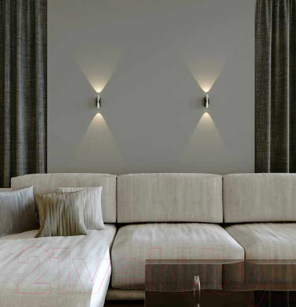 Изображение товара Бра Elektrostandard Steel 40109/LED (черный/сталь)